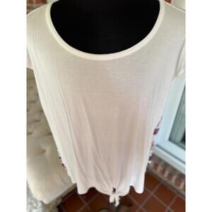 Kim & Cami Floral Tie-Waist Top – Size 2X